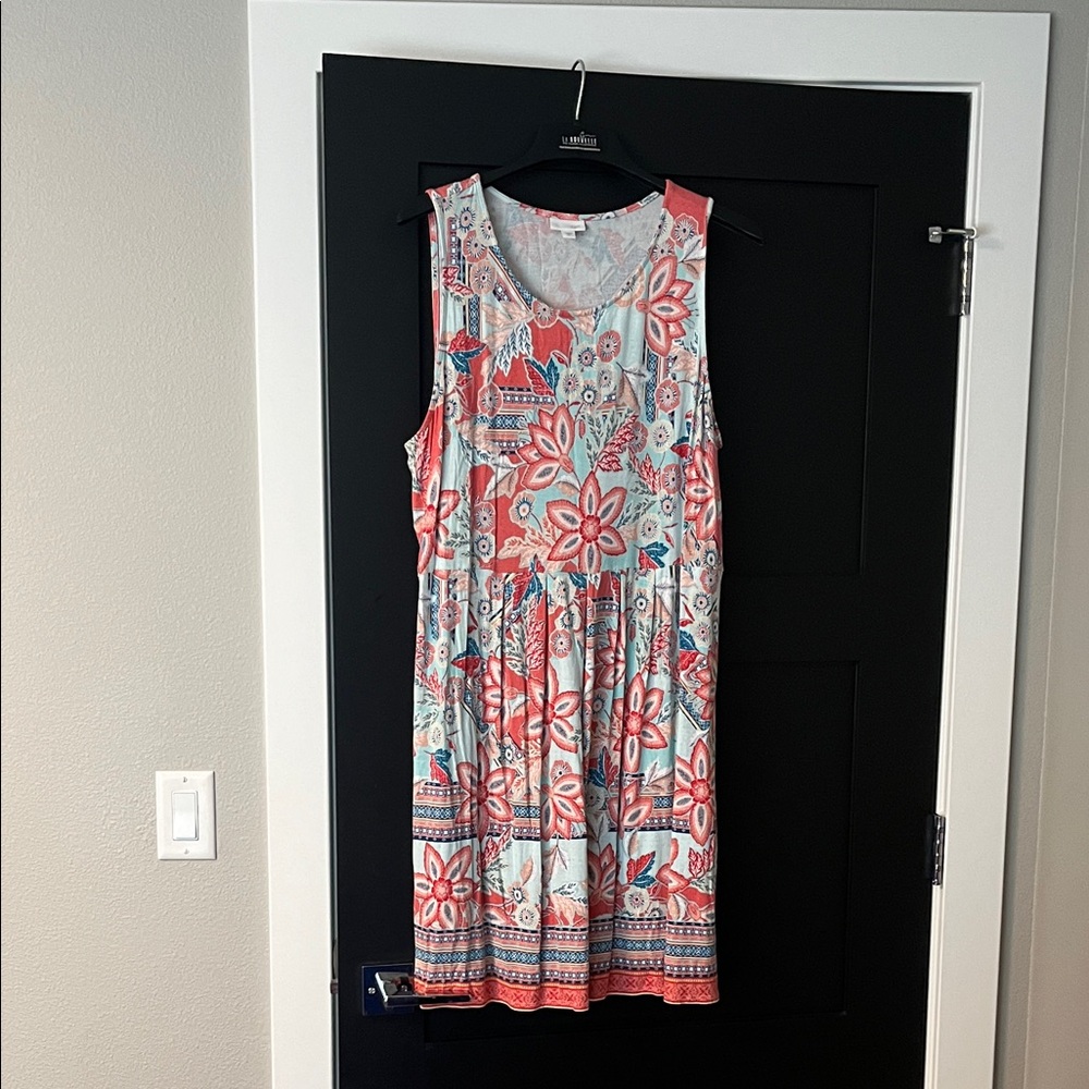 J. Jill Pastel Floral Dress - XL